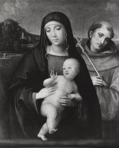 A. Villani e Figli — Francesco Francia. Madonna col Bambino e S. Francesco. Bologna - Pinacoteca — insieme